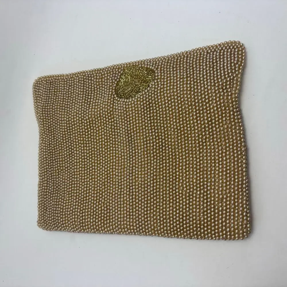K&S CHARLET Vintage Beaded Clutch Purse